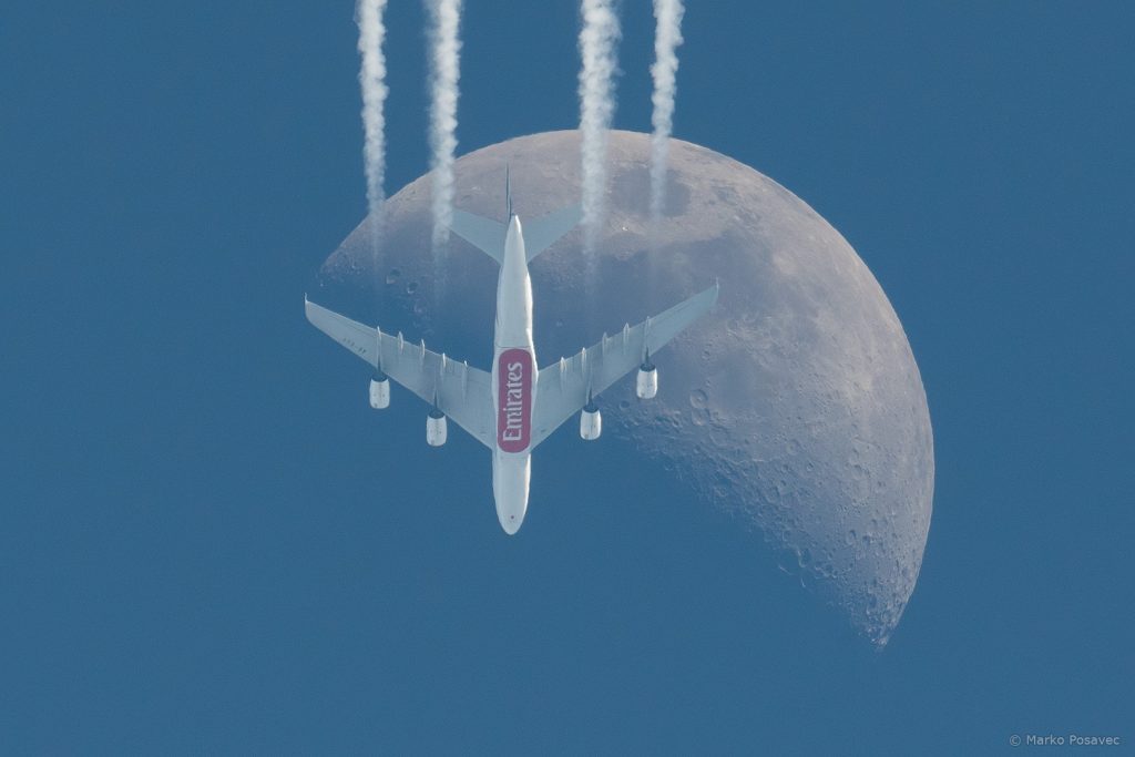 Prelet Airbusa A380 preko Mjeseca i crtica o upornosti