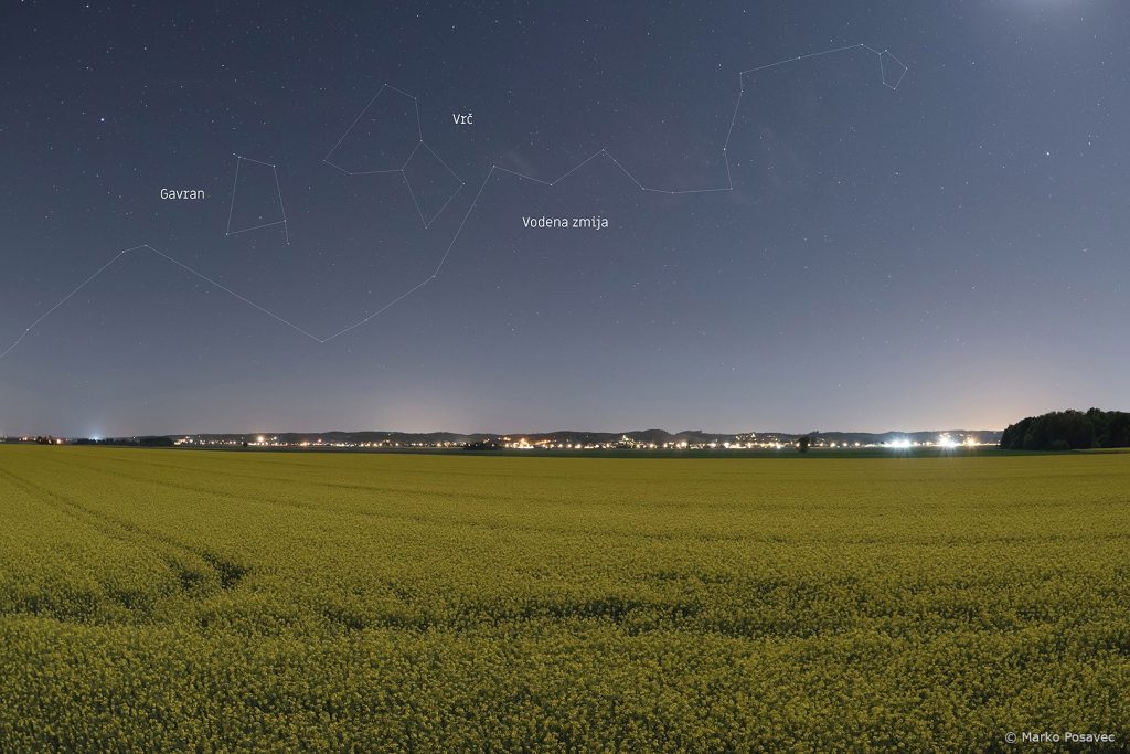 Tri zviježđa u proljetnoj noći